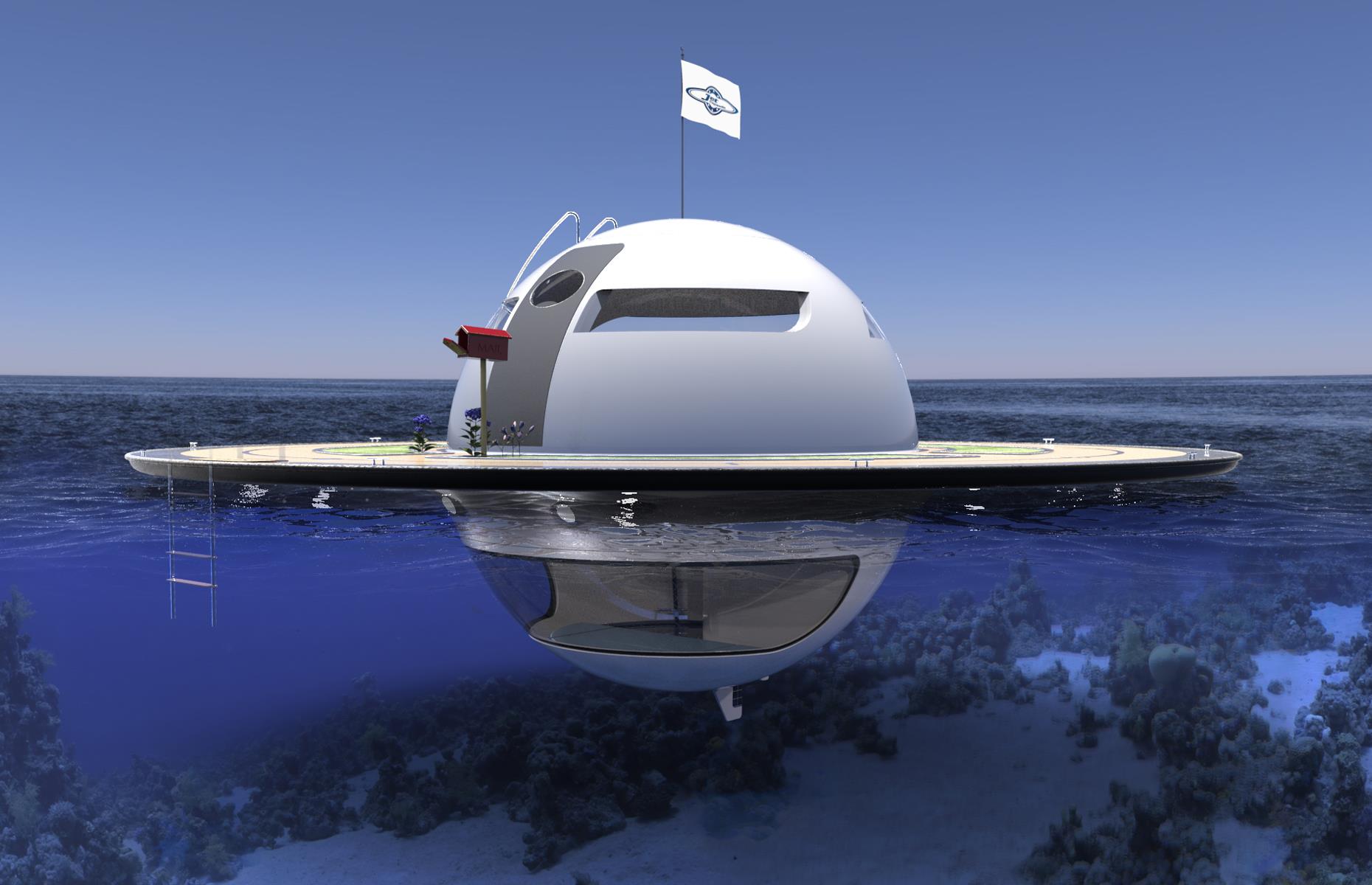 Плавучий дом UFO 2.0